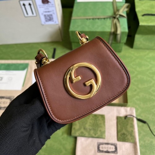 Gucci mini Blondie kártyatartós pénztárca 698635 barna
