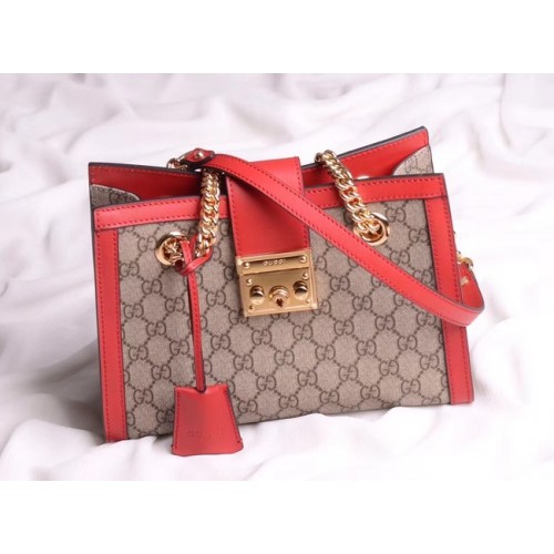 Gucci eredeti lakattal ellátott válltáska 498156 piros