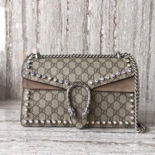 Gucci Dionysus Kis GG Válltáska 400249 Sárgabarack