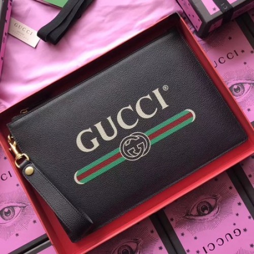 Gucci GG Marmont borjúbőr clutch 466489 fekete