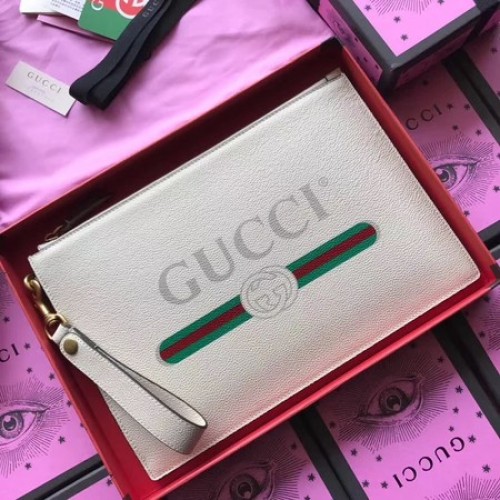 Gucci GG Marmont borjúbőr clutch 466489 törtfehér