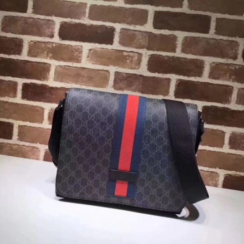 Gucci GG Supreme Messenger táska 475432 fekete