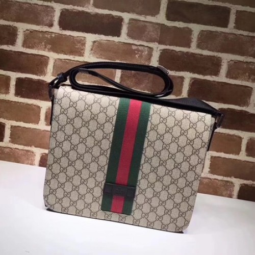 Gucci GG Supreme Messenger táska 475432 Barna