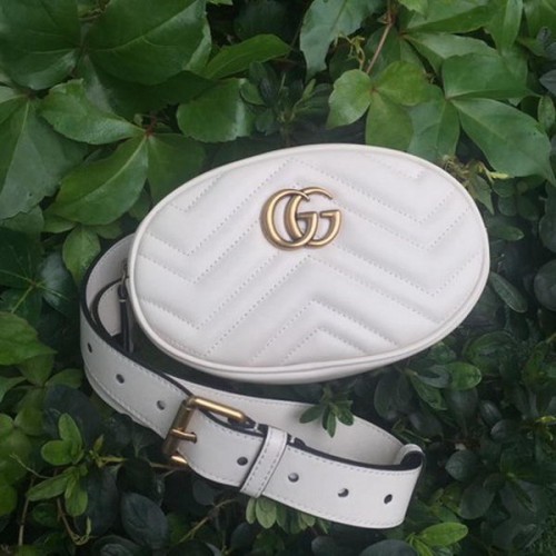 Gucci GG Marmont bőr övtáska 476434 fehér