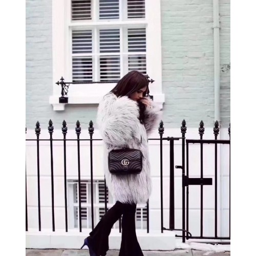 Gucci GG Marmont Kis Válltáska 498100 Fekete