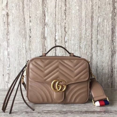 Gucci GG Marmont Kis Válltáska 498100 Teveszín