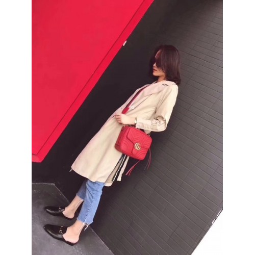 Gucci GG Marmont Kis Válltáska 498100 Piros