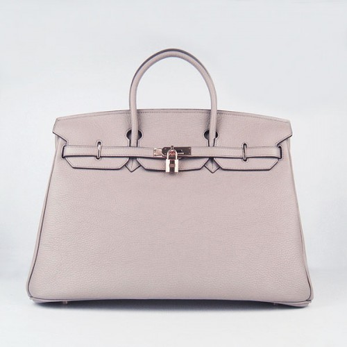Hermès Birkin 40CM Togo Táska Szürke 6099 Arany