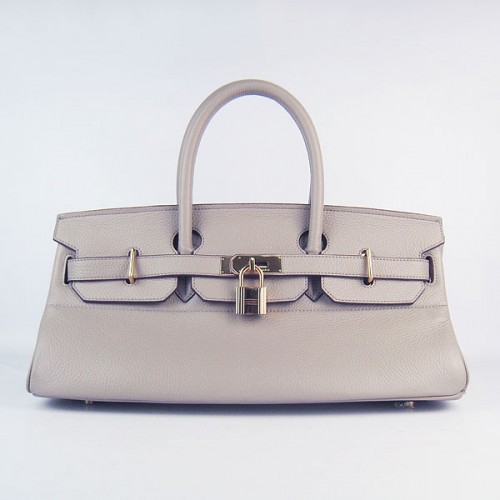 Hermès Birkin 6109 Togo Bőr Táska Szürke 42cm Ezüst