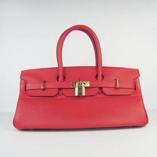 Hermès Birkin 6109 Togo Bőr Táska Piros 42cm Ezüst