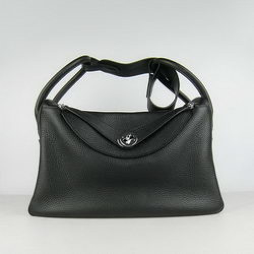 Hermès Lindy 34CM Válltáska 6208 Fekete