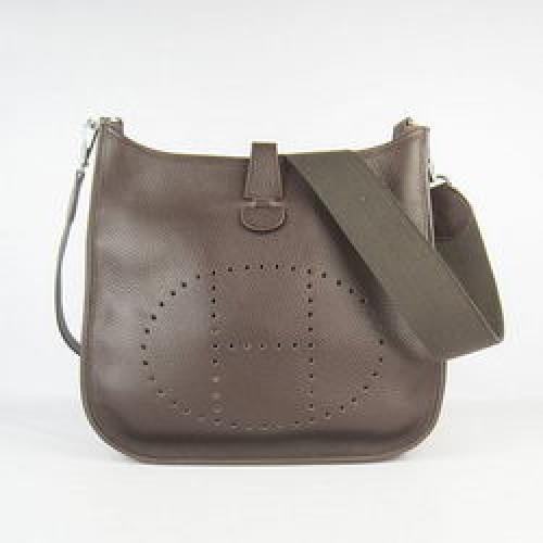 Hermès Evelyne Messenger Táska 6309 Sötét Kávé