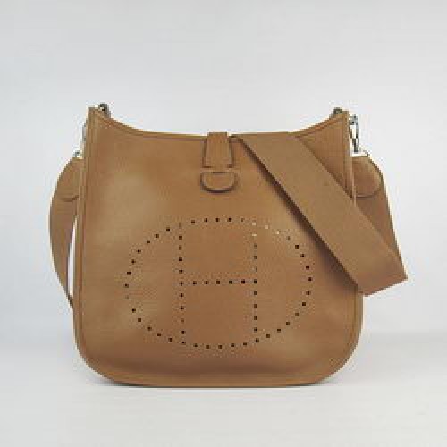 Hermès Evelyne Messenger Táska 6309 Világos Kávé