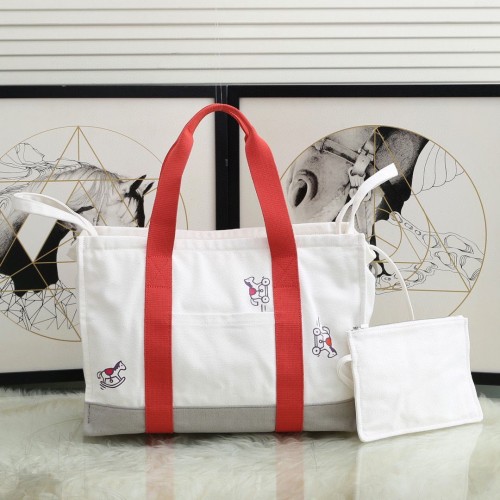 Hermès Adada pelenkavászon bevásárlótáska H5635 narancssárga