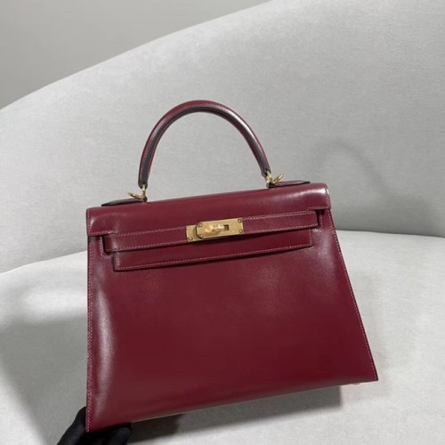 Hermès BOX Bőr KL28 Burgundia