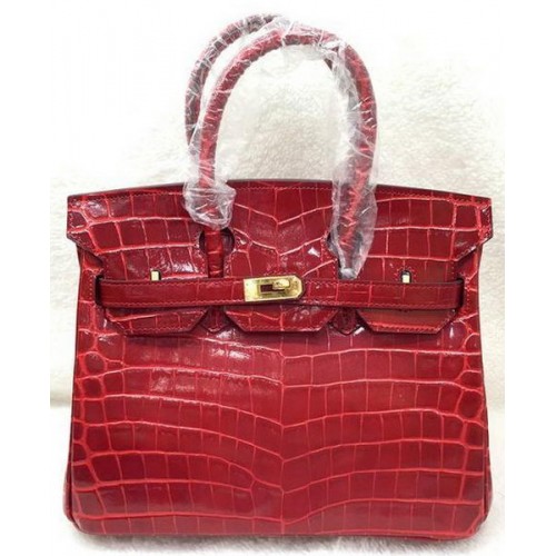 Hermès Birkin 25CM Krokodilbőr Táska H25TCO Piros