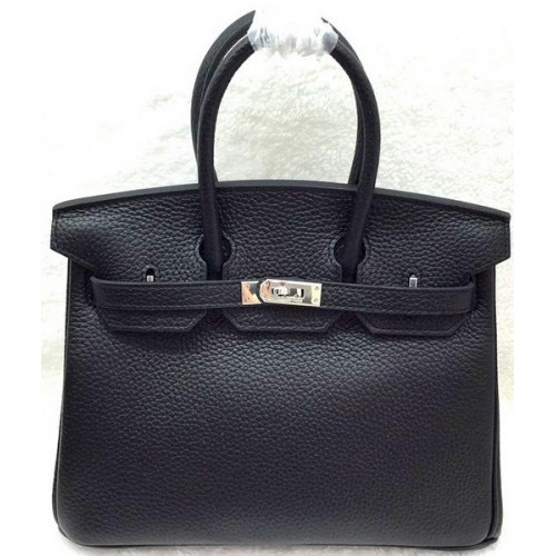 Hermès Birkin 25CM Táska Eredeti Bőr H25T Fekete