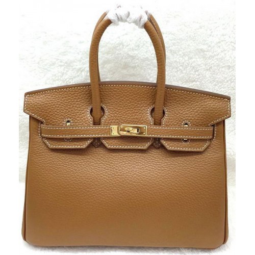 Hermès Birkin 25CM Táska Eredeti Bőr H25T Bézs Színű