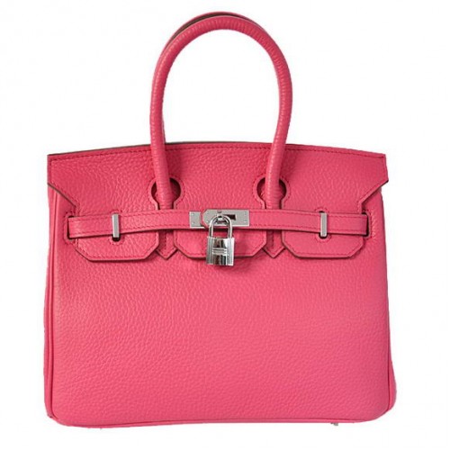 Hermès Birkin 25CM Táska Togo Bőr Barack Ezüst