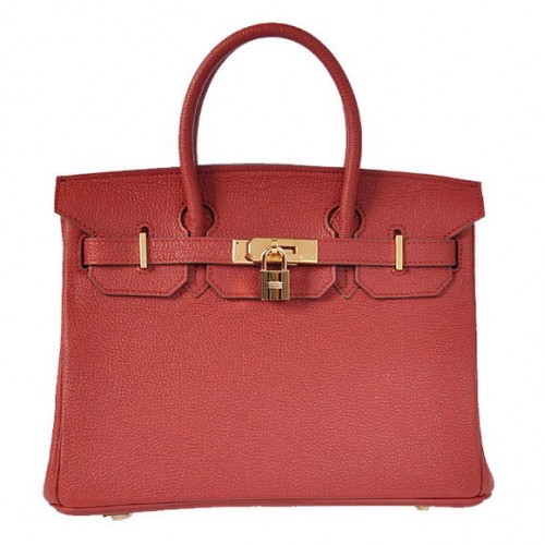 Hermès Birkin 30cm Szállít Táskák Bordeaux Sima Bőr Ezüst