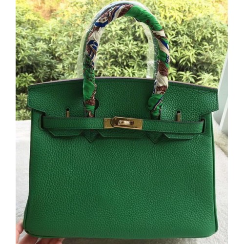 Hermès Birkin 30cm Szállít Táska Kék Borjúbőr BK30 Arany