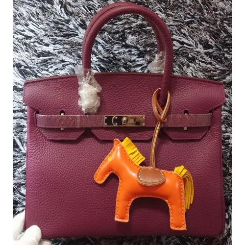 Hermès Birkin 30cm Szállít Táska Licsi Bőr H30LI Lila