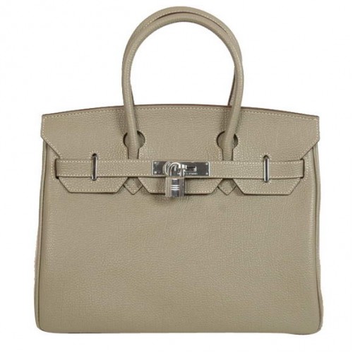 Hermès Birkin 30cm Szállít Táska Sima Togo Bőr Khaki