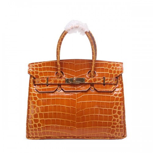 Hermès Birkin 30cm Szállít Táska Búza Színjátszó Krokodilbőr Ezüst