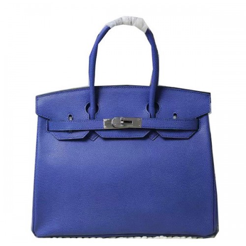 Hermès Birkin 35CM 30CM Gyíkbőr Szállítótáska H35H30 Kék