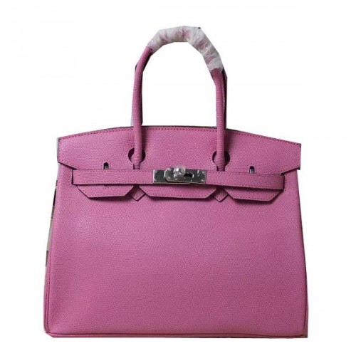 Hermès Birkin 35CM 30CM Gyíkbőr Szállító Táska H35H30 Rózsaszín