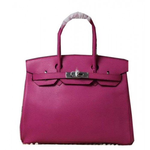 Hermès Birkin 35CM 30CM Gyíkbőr Szövettáska H35H30 Rózsaszín