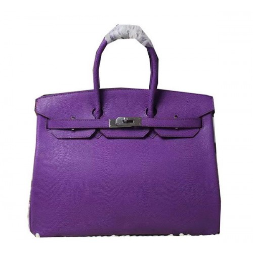 Hermès Birkin 35CM 30CM Táska Gyíkbőr H35H30 Lila