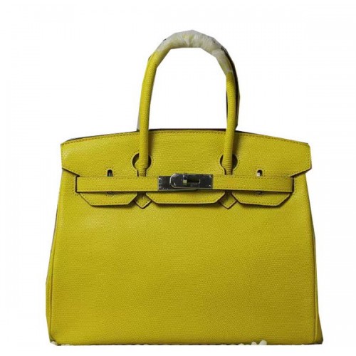 Hermès Birkin 35CM 30CM Gyíkbőr Szállítótáska H35H30 Sárga