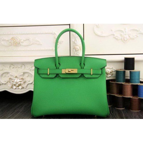 Hermès Birkin 35CM 30CM Szállítótáska Eredeti Bőr HB35O Zöld