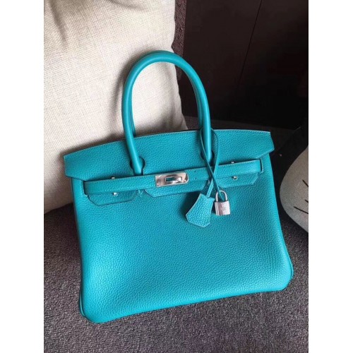 Hermès Birkin 35CM 30CM Szállítótáska Eredeti Bőr HB35O zöld