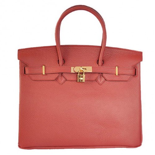Hermès Birkin 35cm Szállít Táskák Togo Bőr Bordeaux Arany