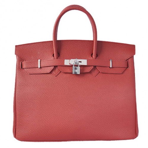 Hermès Birkin 35cm Togo Bőr Szállít Táska Bordeaux Ezüst