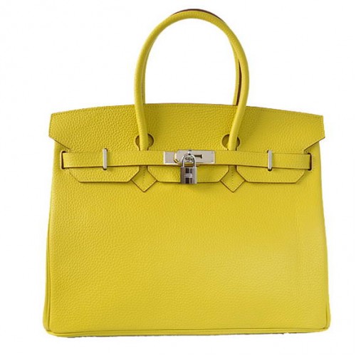 Hermès Birkin 35cm Togo Bőr Citromsárga Szállít Táska