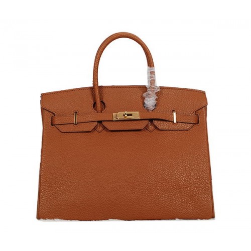 Hermès Birkin 35cm Szállít Táska Camelback Clemence Bőr H35 Arany