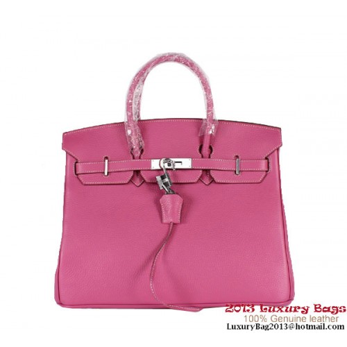 Hermès Birkin 35cm Szállít Táska Clemence Bőr H-35 Barackszínű