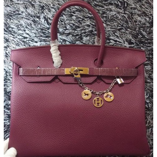 Hermès Birkin 35cm Licsi Bőr Szállít Táska HB35GL Lila