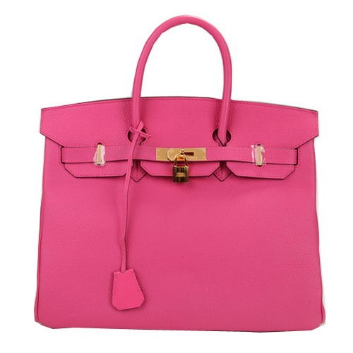 Hermès Birkin 35CM Szállít Táska Őszibarack Eredeti Bőr H35 Arany