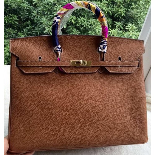 Hermès Birkin 40cm Táska Búzaliszt Licsi Bőr BK40 Ezüst