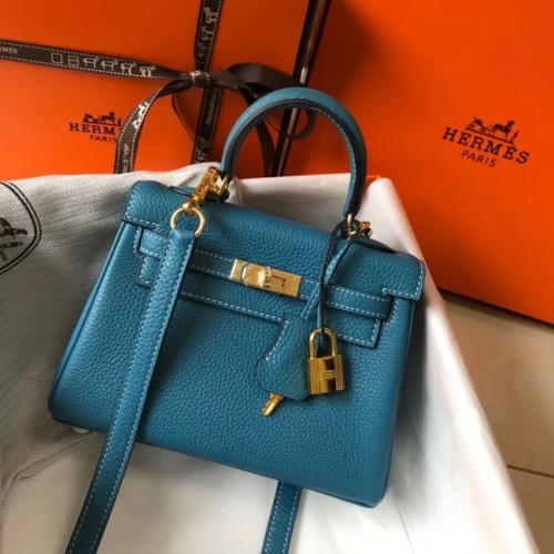 Hermès Birkin Togo Bőr 22590 kék