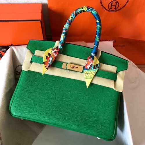 Hermès Birkin Táska Eredeti Togo Bőr BK35 Zöld