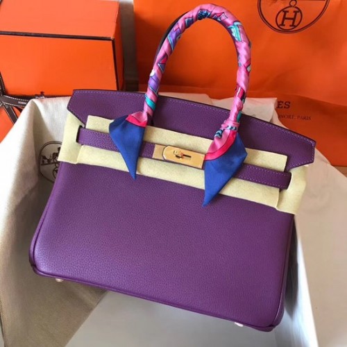 Hermès Birkin Táska Eredeti Togo Bőr BK35 Lila