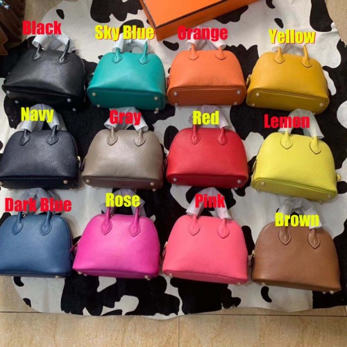 Hermès Bolide 18CM Mini Báránybőr Bőr Szállít Táska B3388