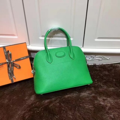 Hermès Bolide 31cm Borjúbőr Szállít Táska B3302 Kék