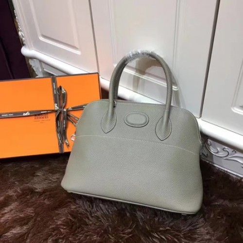 Hermès Bolide 31cm Borjúbőr Szállít Táska B3302 Szürke