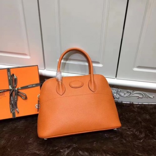 Hermès Bolide 31cm Borjúbőr Szállít Táska B3302 Narancssárga